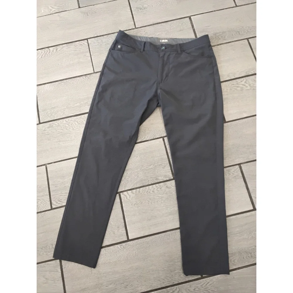 Linksoul Boardwalker Pants Mens 33 Charcoal Grey Golf Performance Chino Trousers